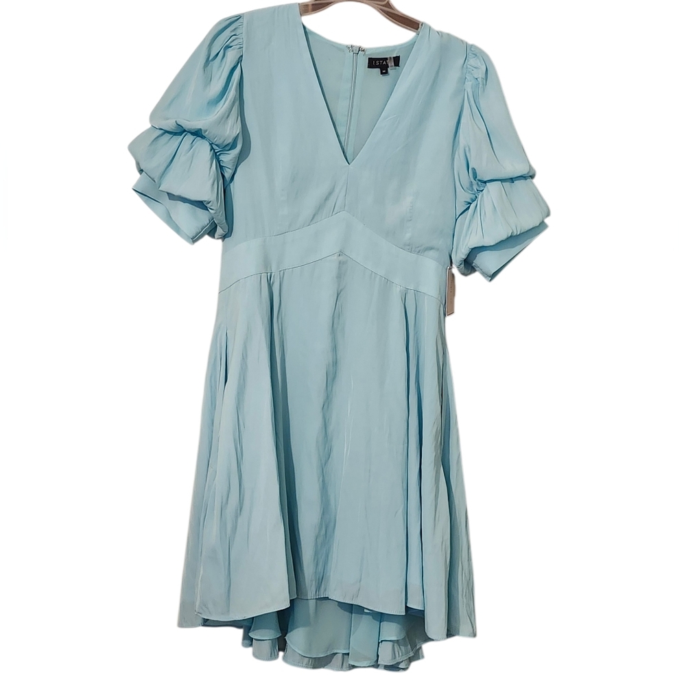 1. State Sky Blue Fit N Flare Dress - M Spring Tiffany Blue Garden Wedding
